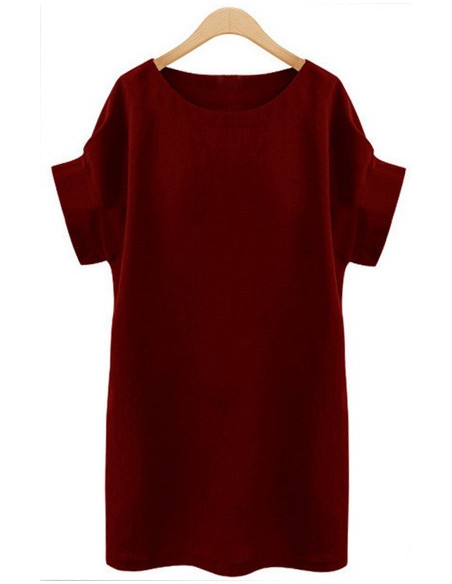 KOBIECA SUKIENKA , TUNIKA OVERSIZE Z MANKIETEM