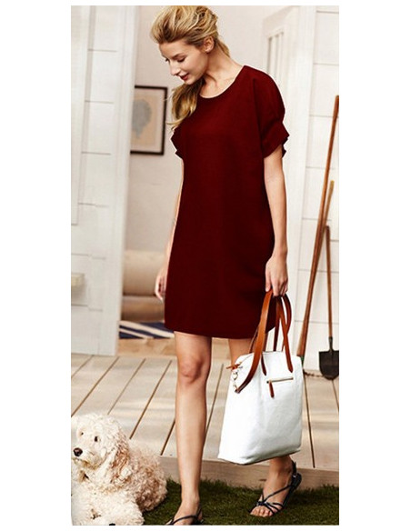 KOBIECA SUKIENKA , TUNIKA OVERSIZE Z MANKIETEM