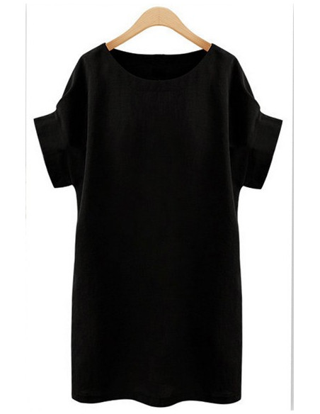 KOBIECA SUKIENKA , TUNIKA OVERSIZE Z MANKIETEM