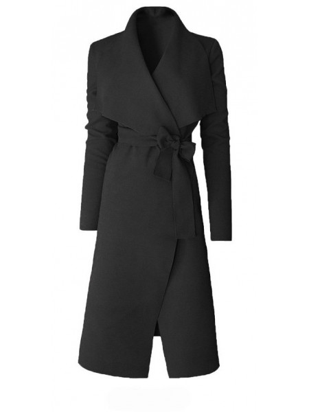 FLAUSZOWY TALIOWANY KARDIGAN Z PASKIEM