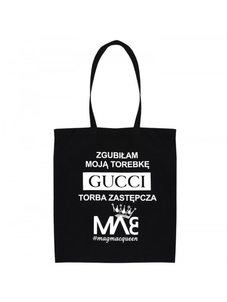 Czarna torba z logo...