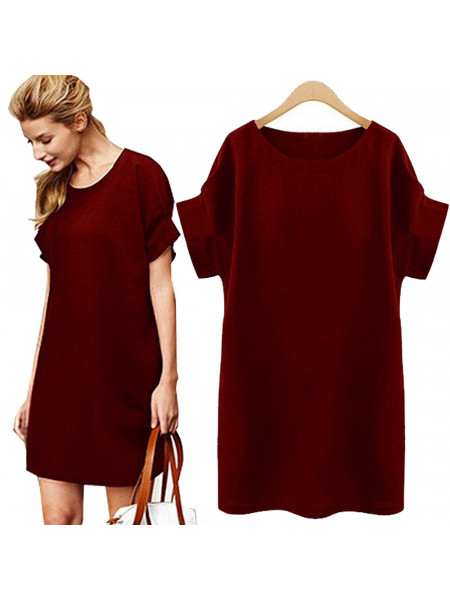 KOBIECA SUKIENKA , TUNIKA OVERSIZE Z MANKIETEM 2