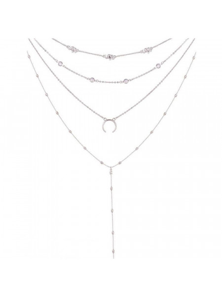 Srebrny naszyjnik 4w1 2