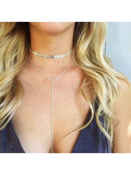 Kobiecy naszyjnik z chokerem