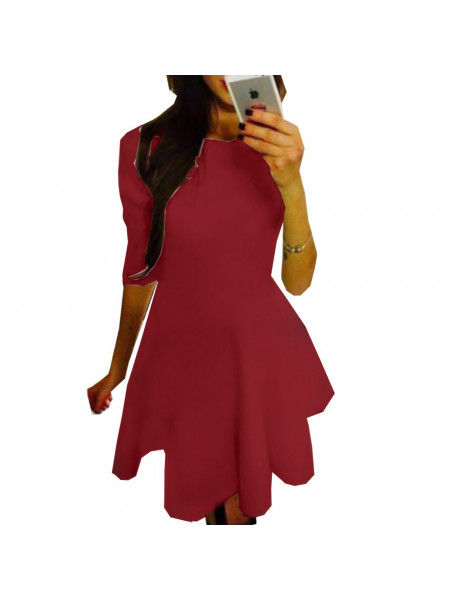 WP Rozkloszowana sukienka z neoprenu