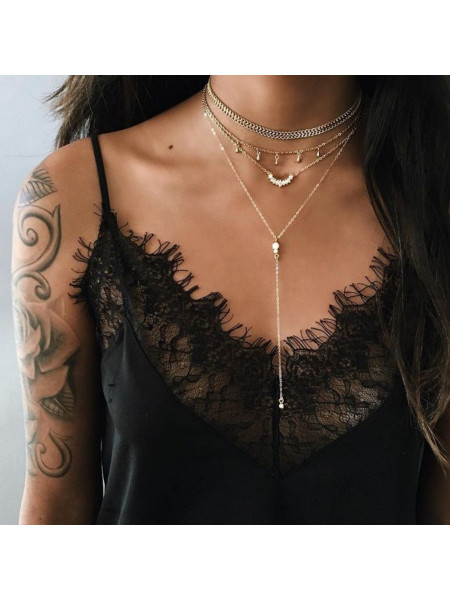 Naszyjnik delikatny multi...