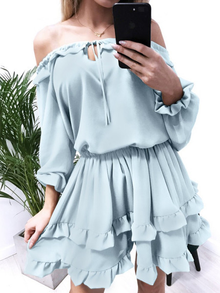 Mini sukienka z wiązaniem...