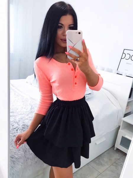 Kobieca mini spódniczka z falbanką AMELIA