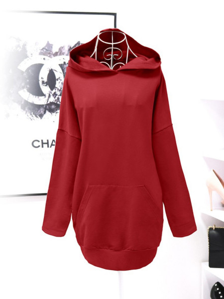 Sukienka oversize z kapturem VIOLA