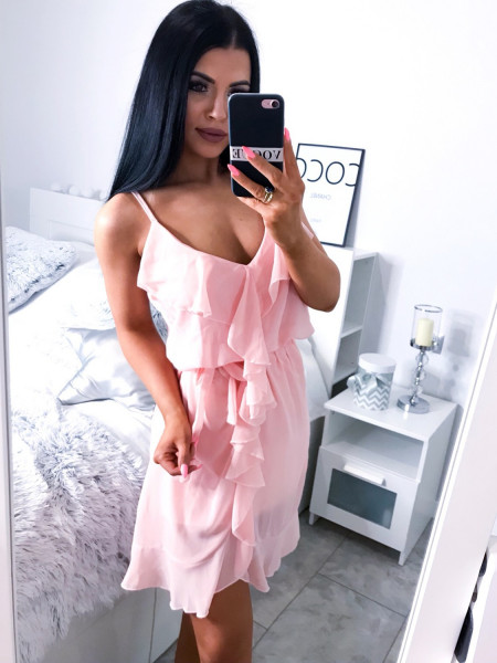 Szyfonowa sukienka z...