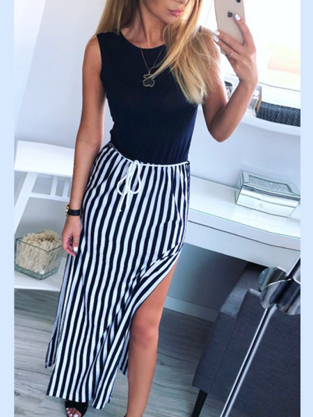 Klasyczna sukienka maxi w...