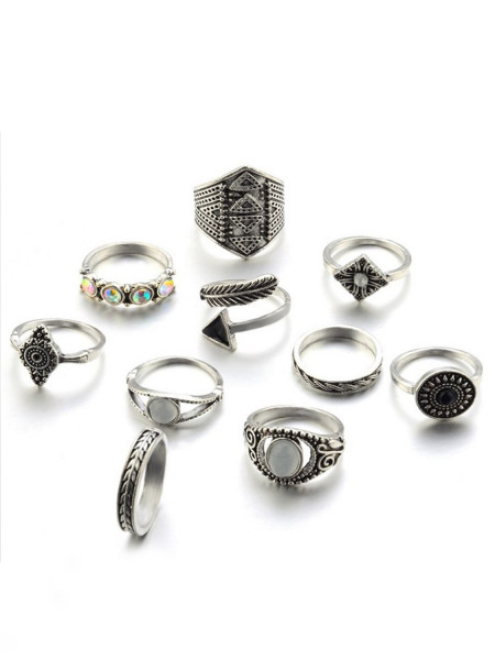 Zestaw 10 srebrnych... 2