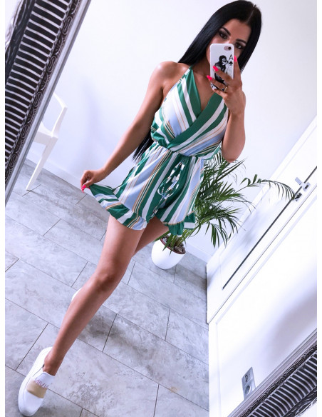 Letni kombinezon w paski FAZILA-wzór 1