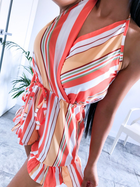 Letni kombinezon w paski FAZILA-wzór 4 2