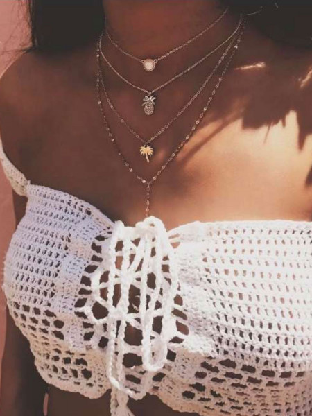 Naszyjnik celebrytka muli z...