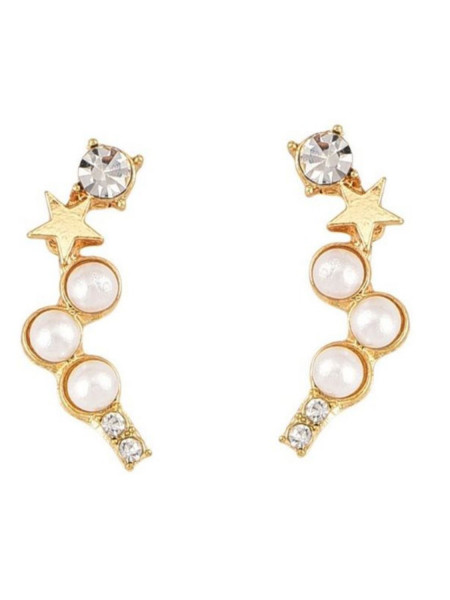 Kolczyki nausznice perełki 2