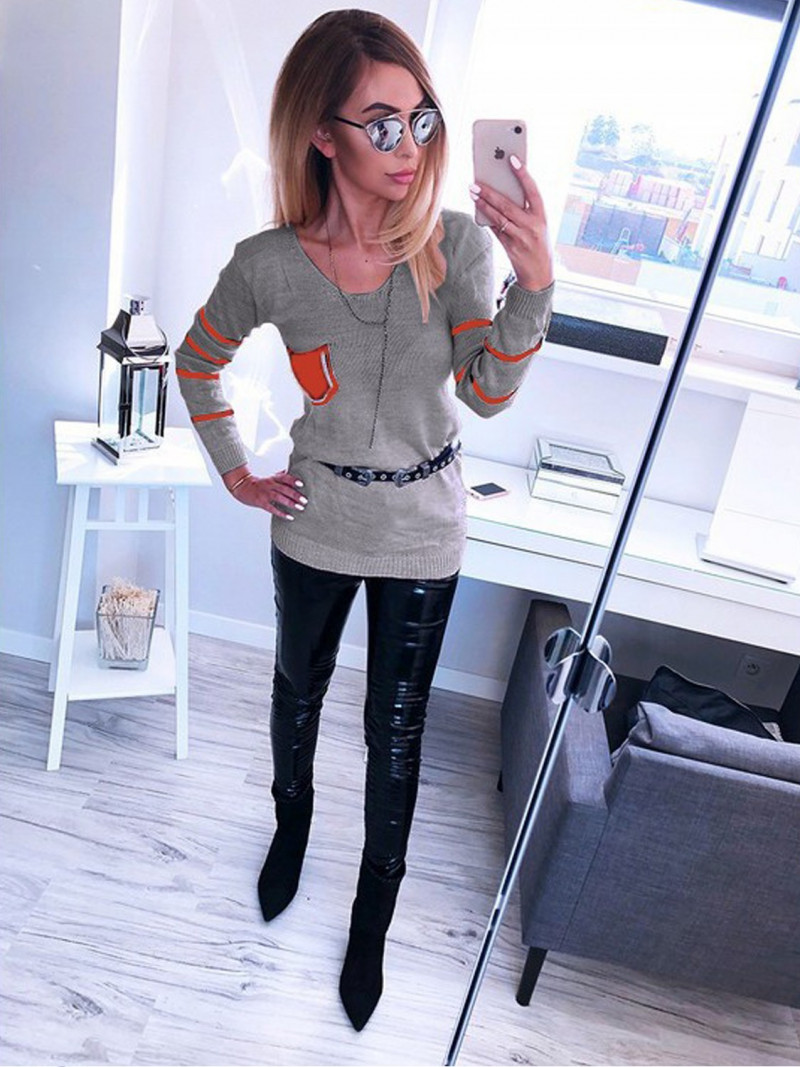 Lekki sweterek z kieszenią EMILY