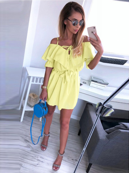 Rozkloszowana sukienka na...