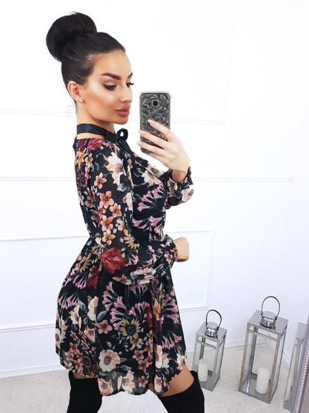 Szyfonowa sukienka w piękny... 2