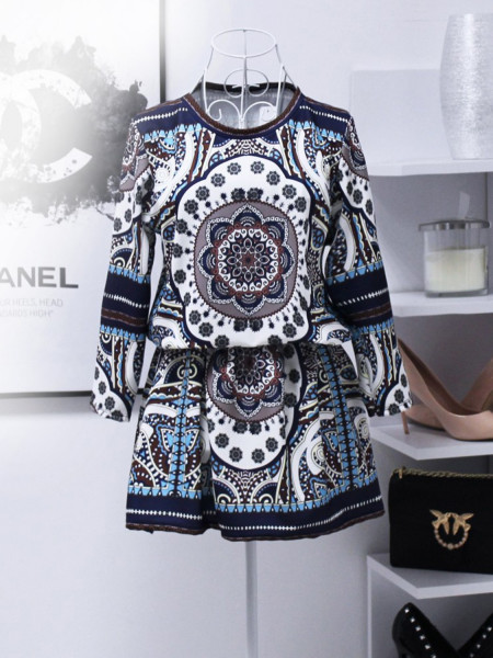 Rozkloszowana sukienka boho... 2