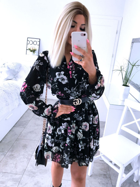 Rozkloszowana sukienka w...