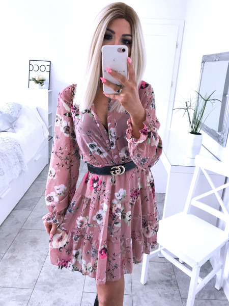 Rozkloszowana sukienka w...