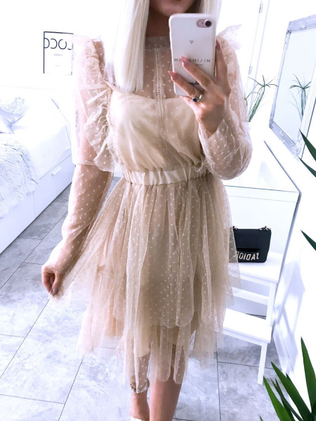 Rozkloszowana tiulowa sukienka CASANDRA