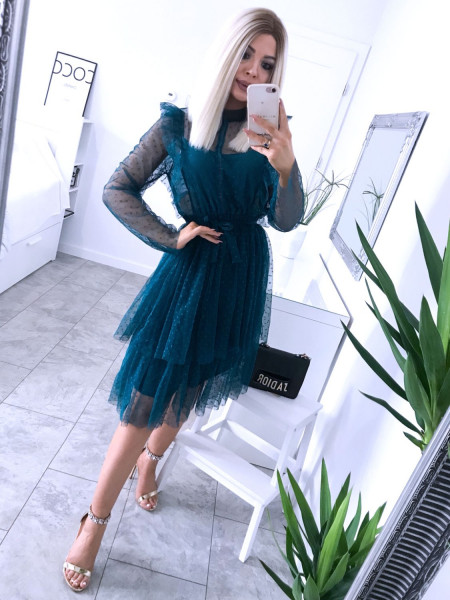 Rozkloszowana tiulowa sukienka CASANDRA