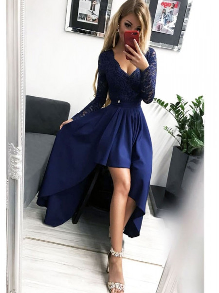 Maxi sukienka z koronką VIOLET