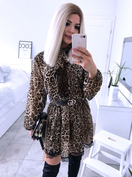 Trapezowa sukienka w print... 2