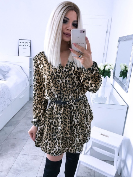 Sukienka w kwiatowy print AURELIE 