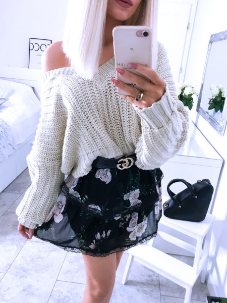 Mini spódniczka w kwiatowy...