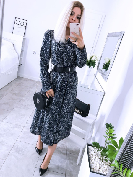 Sukienka midi w zwierzęcy...