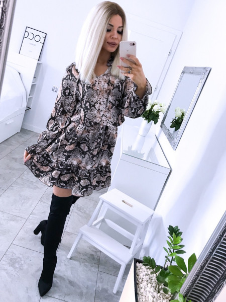 Trapezowa sukienka w print... 2