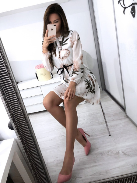 Kobieca sukienka w modny print NADILA - wzór 3