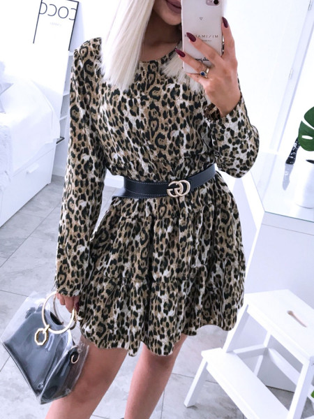 Trapezowa sukienka w print...