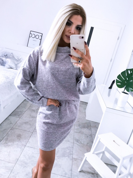 Sweterkowy komplet bluza i...