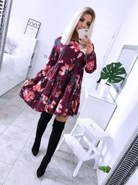 Trapezowa sukienka w print... 2