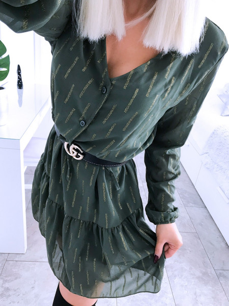 Szyfonowa sukienka z...