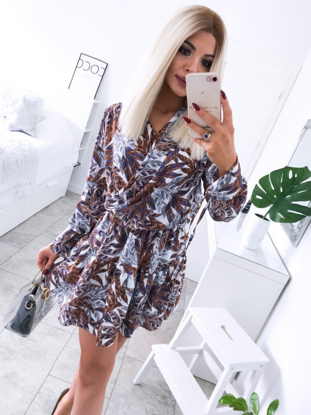 Rozkloszowana sukienka w...