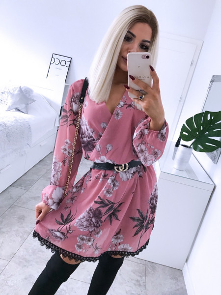 Rozkloszowana wzorzysta sukienka Borneo- wzór 2