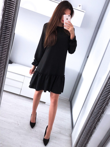 Trapezowa sukienka z... 2