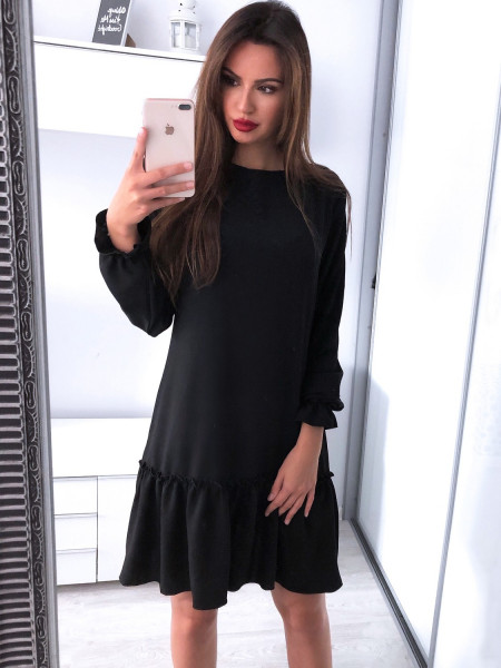 Trapezowa sukienka z...