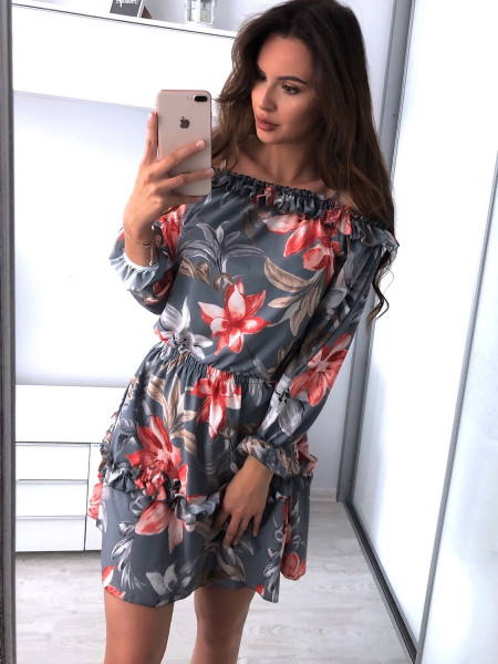 Sukienka z falbankami w... 2