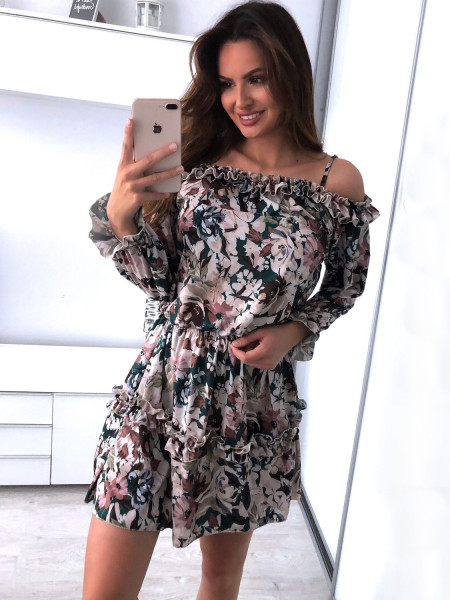 Sukienka z falbankami w... 2