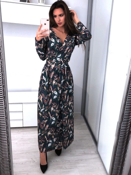 Sukienka maxi w print-...