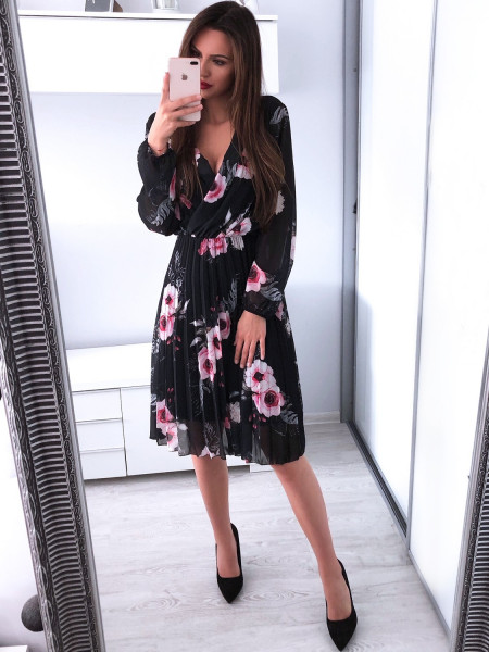 Plisowana sukienka w... 2