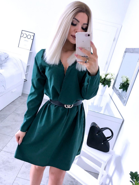 Rozkloszowana sukienka z...