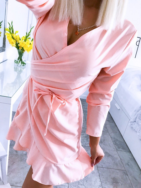 Przekładana sukienka z falbaną DOMINICA 2