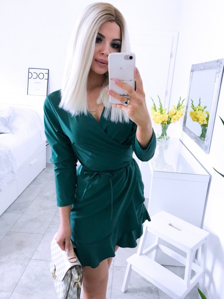 Przekładana sukienka z falbaną DOMINICA 2